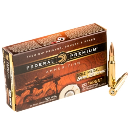 Federal Gold Medal 308win 168gr Sierra Matchking