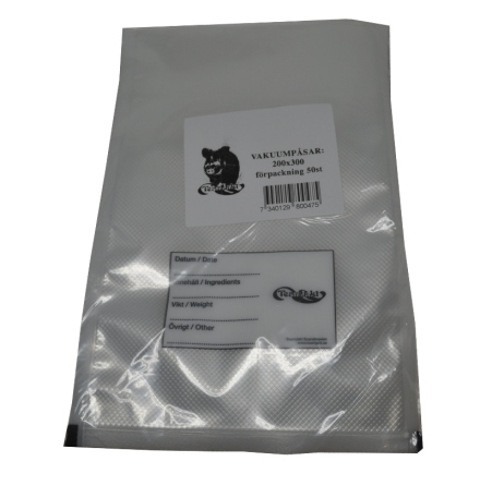Teamjakt Vacump�sar 20X30 Med Etikett 50 st