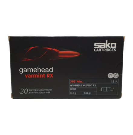 Sako 308W Gamehead Varmint RX 130gr