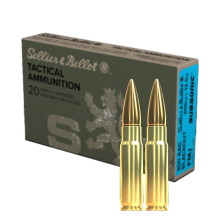 S&B 300AAC BLK 200gr FMJ Subsonic