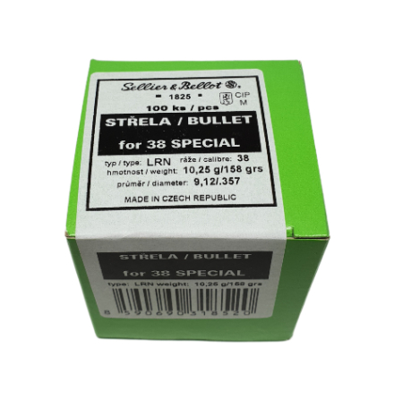 S&B Kula .38 158 gr LRN 100st