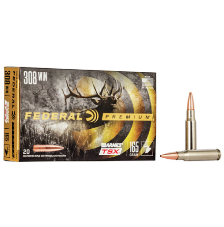 Federal 308WIN 165gr Barnes TSX