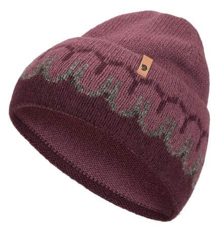 Fj�llr�ven �vik Path Knit Beanie OneSize - Dark Garnet/ Mesa Purple
