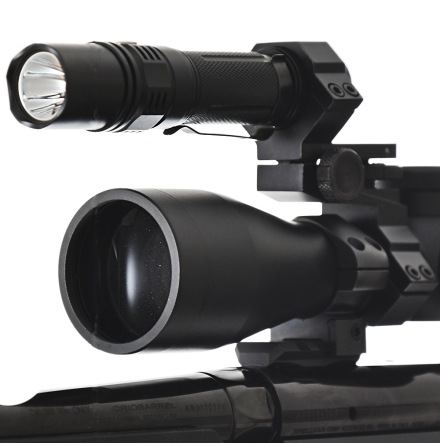 F�ste f�r efters�kslampa, st�llbart 1"