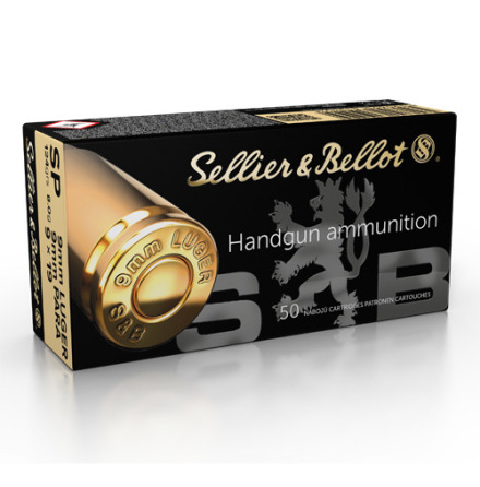 Sellier & Bellot 9mm Luger 124gr FMJ 50/ask