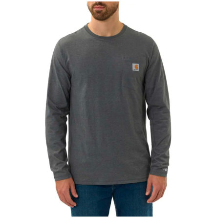 Carhartt Force Flex Pocket T-Shirt L/S Carbon Heather