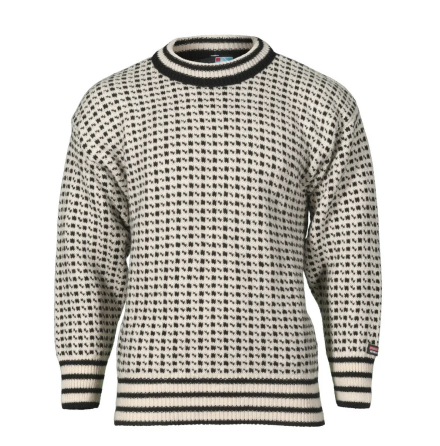 Br�tens Islender Ulltr�ja Svart/Vit