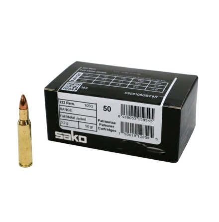 Sako 222 Rem Range FMJ Speedhead 50gr