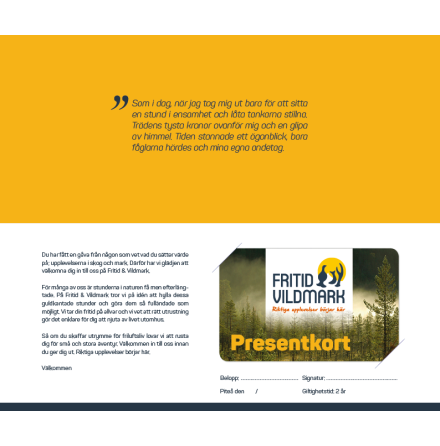 Presentkort 1000:- Butik