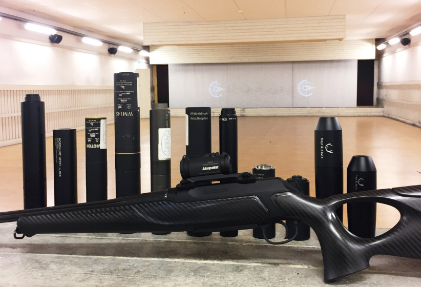 Johan testar ljuddämpare